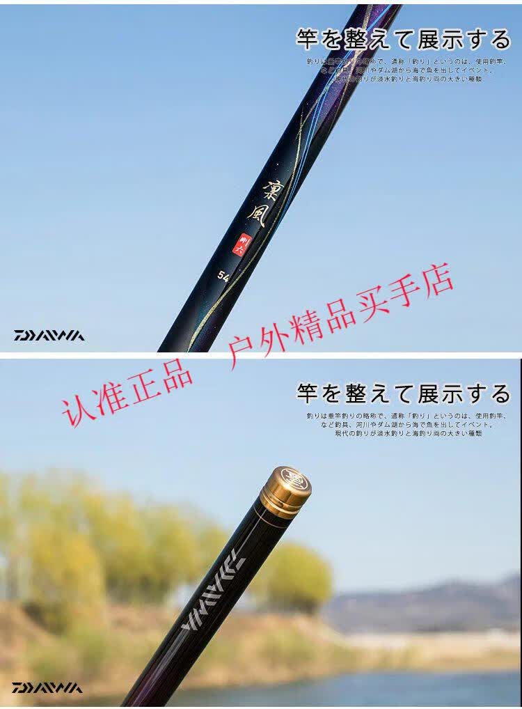 达亿瓦(daiwa)日本进口达瓦鱼竿凛风黑坑竿19调6h钓鱼竿飞鱼超轻超硬