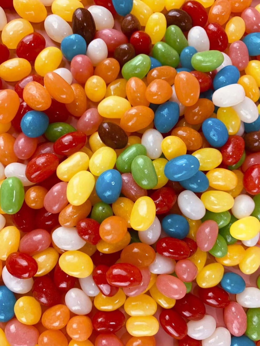 彩虹糖果袋装100g500g七彩软糖吉利豆混合水果味休闲零食小吃500克1斤