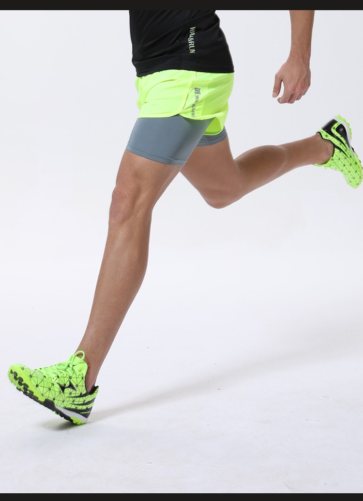 李子键支持鸿星·尔克田径运动短裤男女高弹内衬防走光跑步裤透气速干