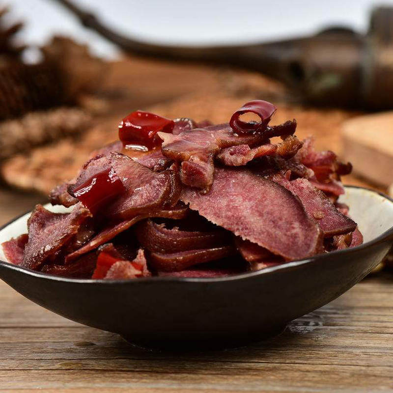 重庆特色腊味腊舌头烟熏腊猪舌头500g四川腊肉土猪腊猪舌猪口条