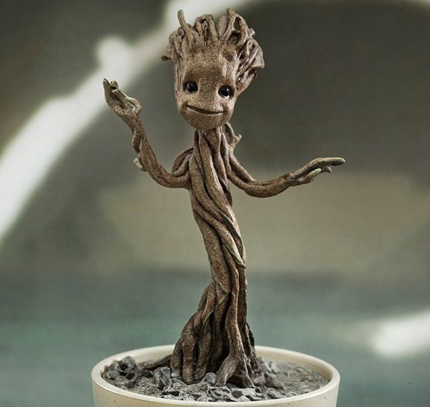 银河护卫队funkopop小树人格鲁特火箭浣熊格鲁公仔摆件白色