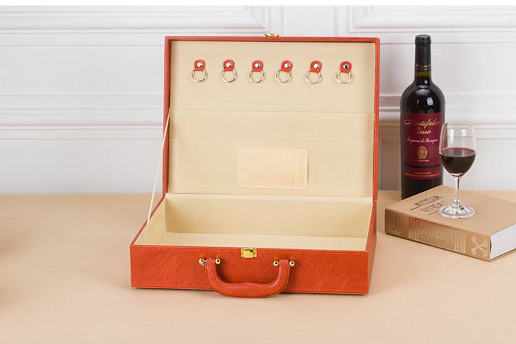 交房箱 交房箱交房包 房地产 礼品盒钥匙手提箱皮质交房盒定制logo