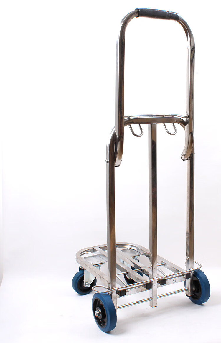 音响拉车折叠 拖车搬运手推车 万向轮带刹车不锈钢行李车购物车 125