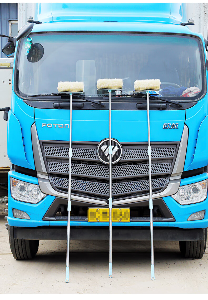 洗车拖把大货车客车专用加长柄软毛可伸缩杆仿猪鬃毛清洗工具刷子 1.