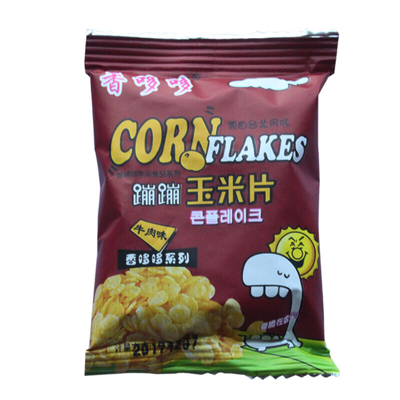 香哆哆玉米片膨化零食即食风味500g散独立小包装特产海苔味