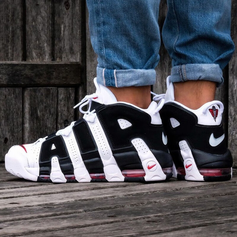 耐克nike uptempo皮蓬大air男子篮球鞋414962 dq5014 白黑色dm1297