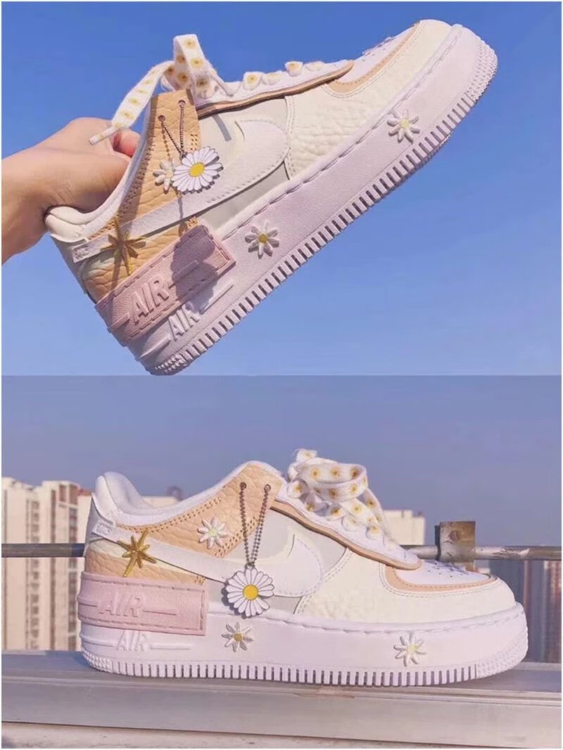 【官方自营旗舰店】af1空军一号马卡龙冰淇淋粉紫经典男女板鞋情侣