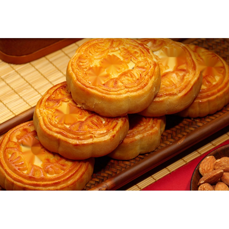 老鼎丰东北川酥五仁伍仁枣泥月饼正宗哈尔滨川酥月饼500克共五枚