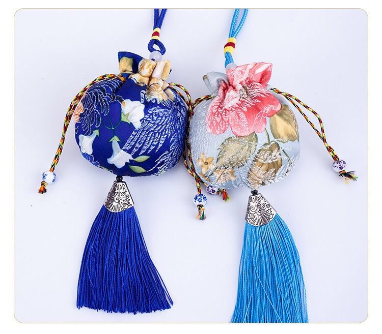 精选好礼端午薰衣草香包香囊空袋随身驱蚊香袋古风艾叶荷包汽车礼品