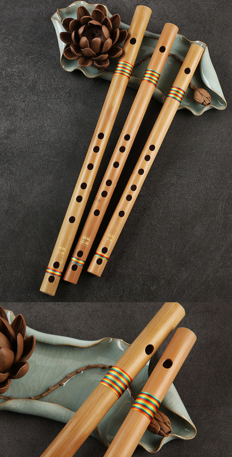 入门竹笛初学者学生成人乐器女随身小笛子升级无膜彩笛g调豪华配件