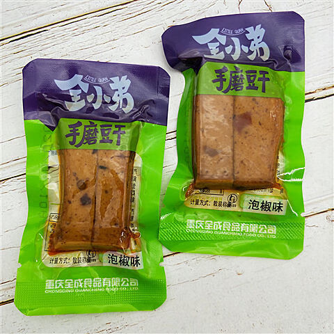 全小弟手磨豆干重庆特产五香泡椒味豆干独立包装休闲零食500g 5斤烧烤