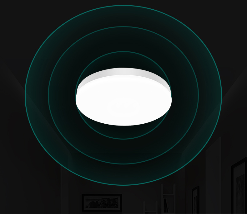 公牛智能感应声控灯智能雷达吸顶灯led声光控过道走廊灯具楼梯夜间