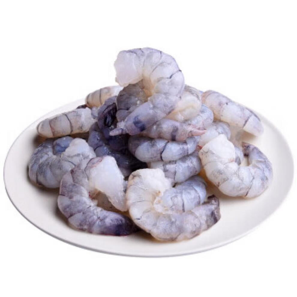 2斤黑虎虾仁高端特大虾仁青虾仁超大号虾仁黑虎虾海鲜芳玫250g4袋