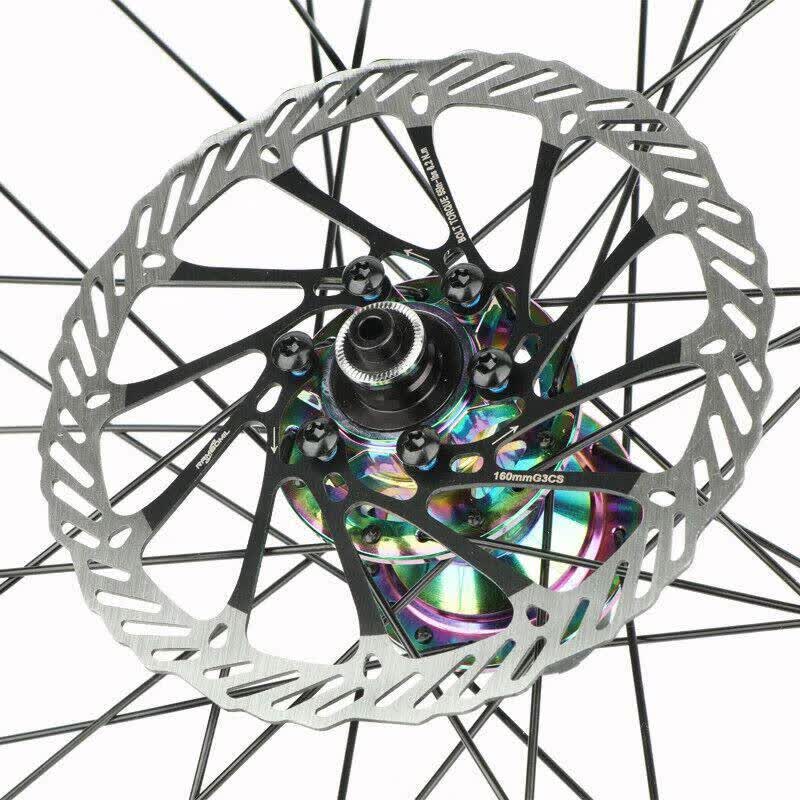 中锁碟片 g3 hs1碟刹片山地车自行车刹车六钉碟片 中锁碟片160/180mm