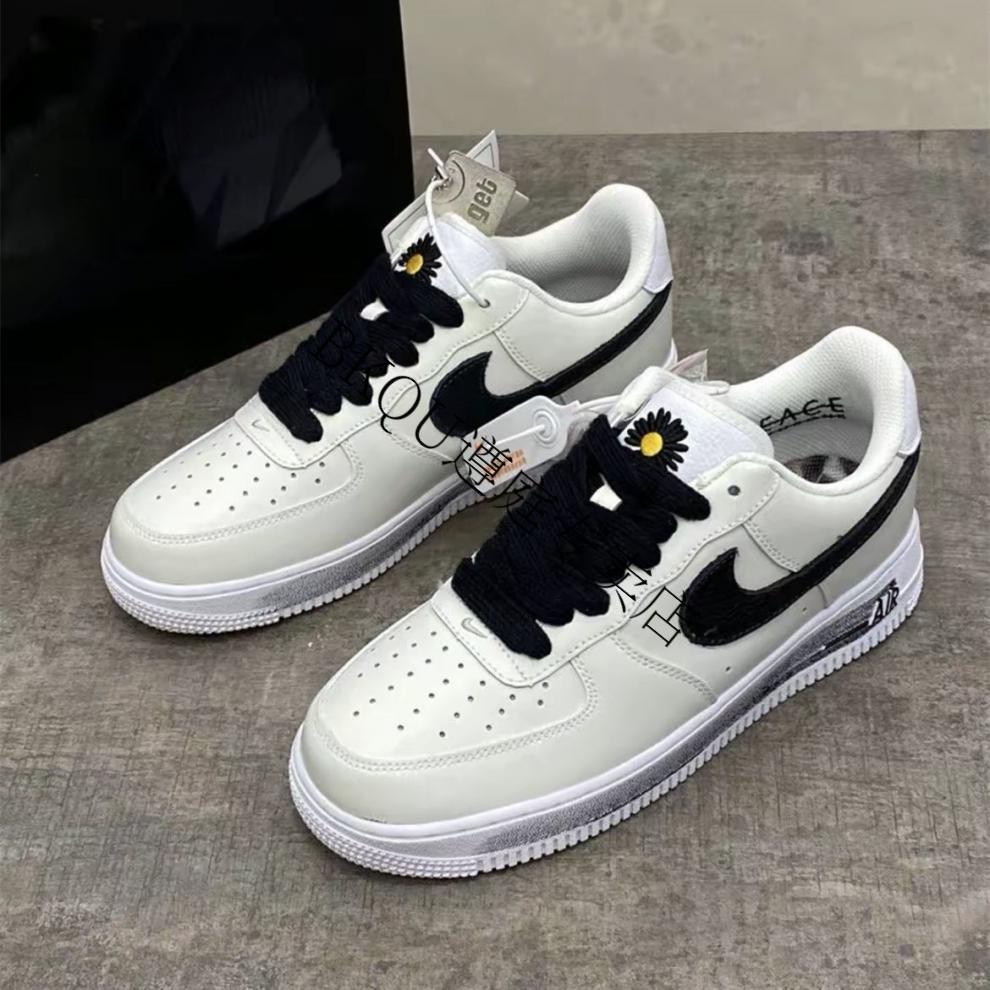 nike耐克同款联名黑白刮刮乐 反系鞋带 小雏菊 权志龙2.