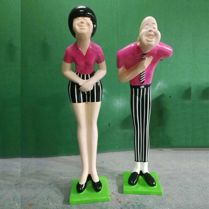 鞠躬迎宾人 迎宾人树脂雕塑酒店走廊ktv饭店门口商场店铺玻璃钢 落地