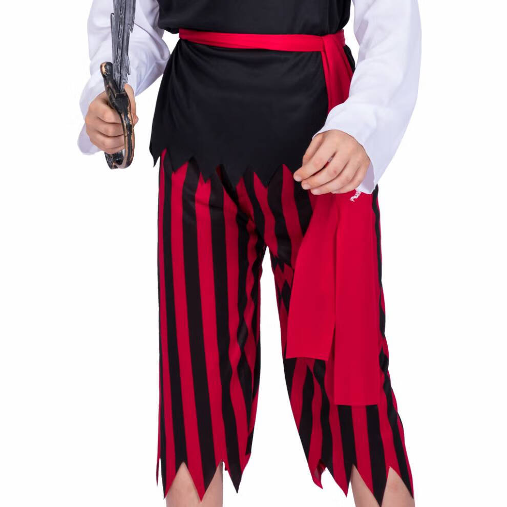万圣节服装儿童海盗套装 万圣节cosplay海盗骷髅男孩服饰halloween