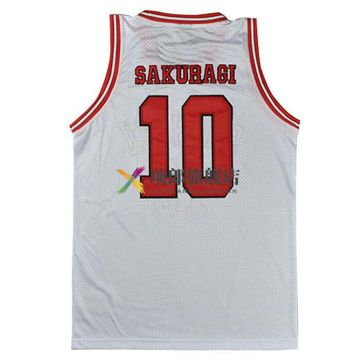 球衣套装定制原盒刺绣灌篮高手湘北10号樱木花道篮球服篮球衣背心