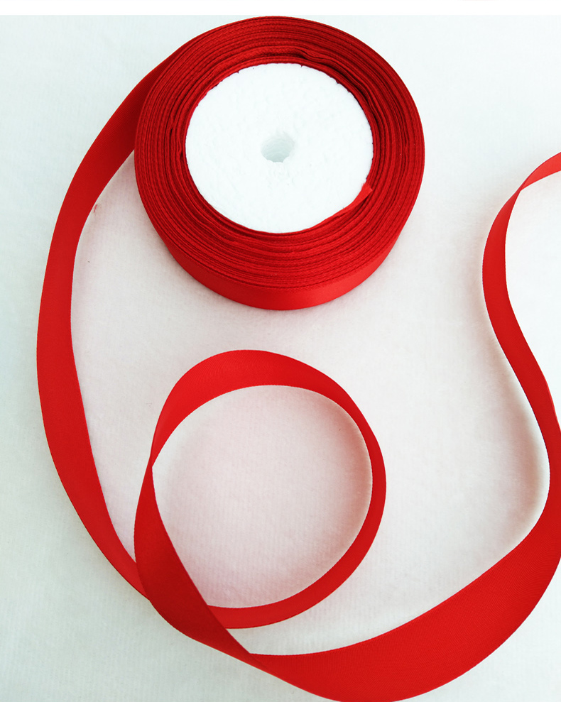 5cm4cm玫瑰花彩带diy大红色红绸带礼品盒包装宽布条缎带 0.