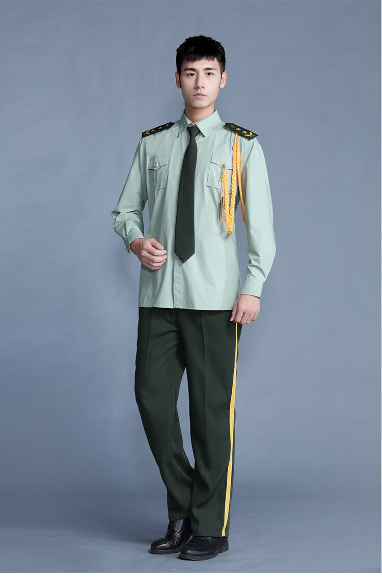 军乐队礼服套装军乐队合唱团衣服升旗手鼓乐队服装衬衣男女 男款短袖