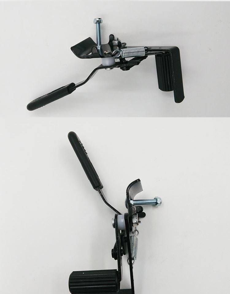 麦缔乐轮椅配件刹车驻车刹车前手刹制动刹车器手札刹车闸手闸 浅灰色