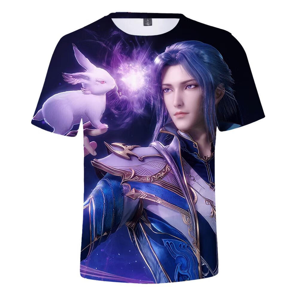 斗罗大陆裤子夏装男青少年学生动漫短裤3d印花唐三休闲五分裤京菲依 3