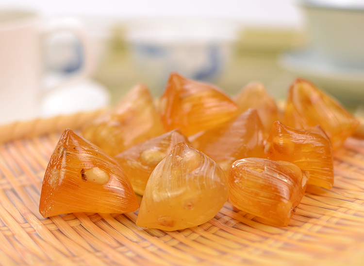 传统老上海苏州特产糕点松仁粽子糖松子糖果仁硬糖零食礼盒套装238g老