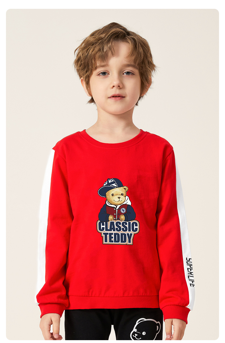 精典泰迪classicteddy童装儿童卫衣男童秋装上衣女童套头衫宝宝休闲