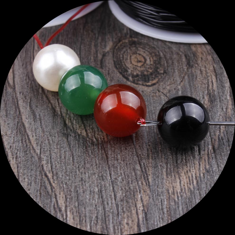 透明色水晶弹力线松紧穿珠绳橡皮牛筋串手链玛瑙手串石榴石弹力绳