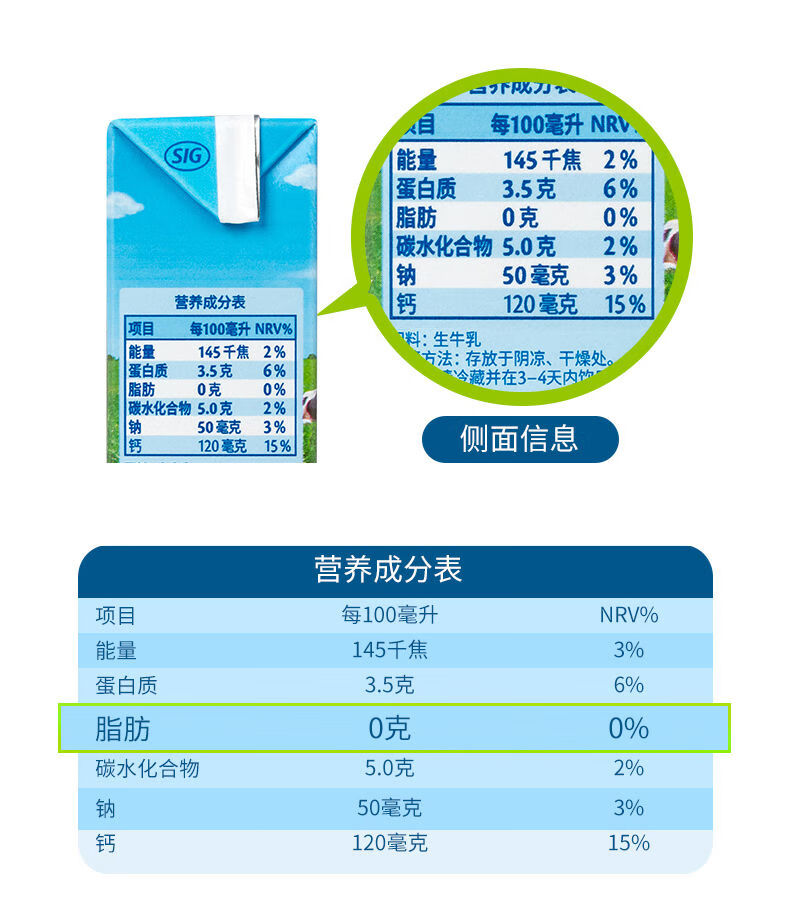 欧德宝脱脂牛奶 200ml*24盒 德国 原装进口 欧德堡超高温纯牛奶 早餐
