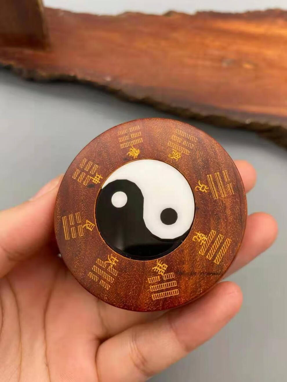 太极念珠手串六道木道教流珠49颗混元念珠阴阳太极八卦手串手链阴阳鱼