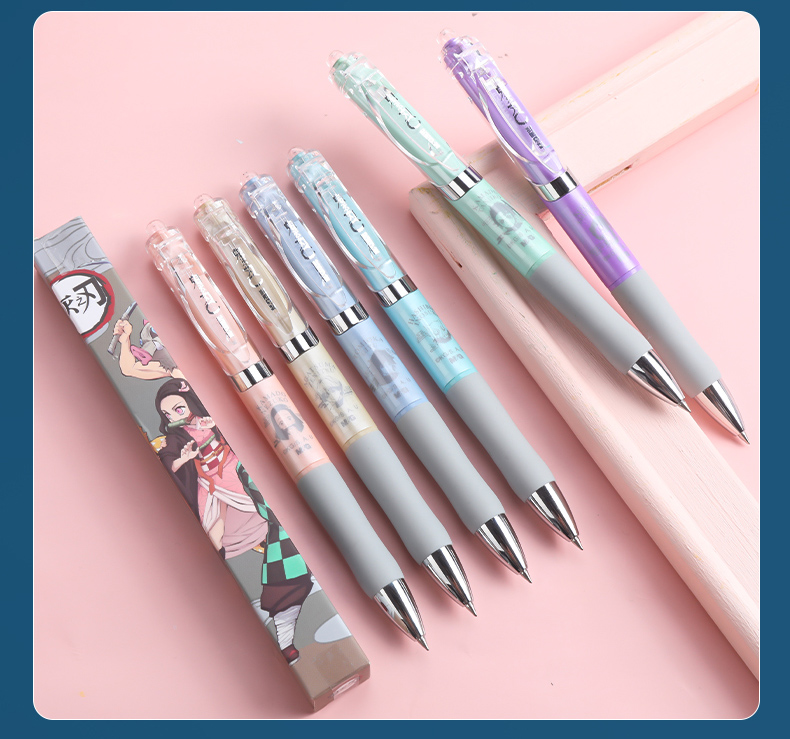 晨光(m&g)鬼灭之刃盲盒k35中性笔动漫人物碳治郎祢豆子ins按动款学生