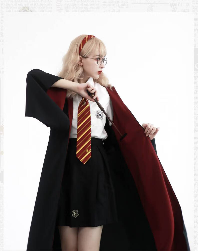 哈利波特cos服 哈利波特周边魔法袍衣服装cos校服袍子站台版 斯莱特林