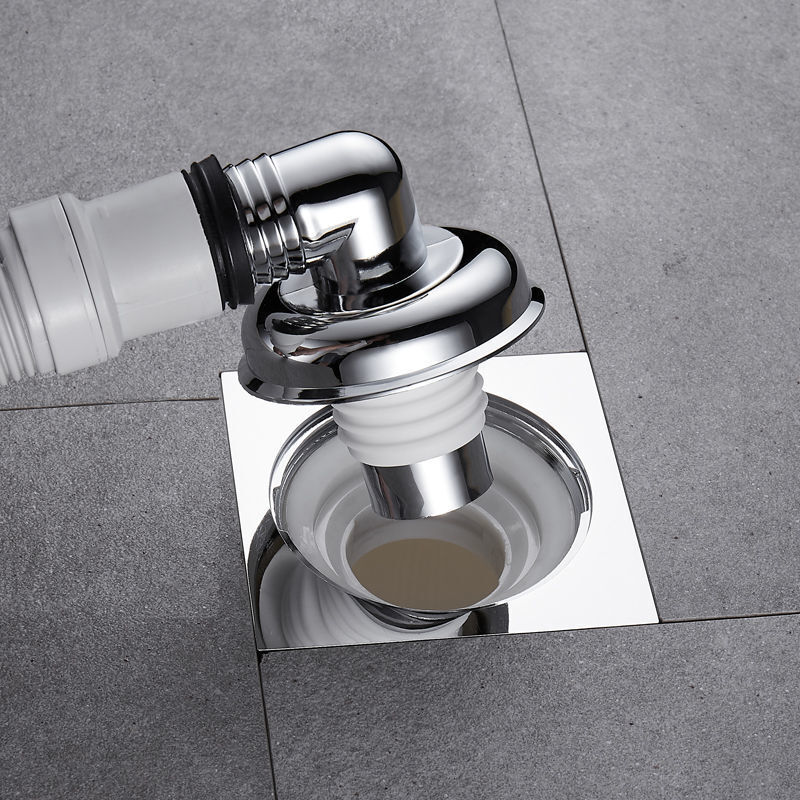 洗衣机地漏二合一防漏水三通接头三合一下水道排水管卫生间盖 r36-全