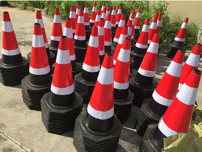 交通安全禁止停车桩橡胶路锥反光锥雪糕筒桶锥形桶路障警示柱锥桶圆锥