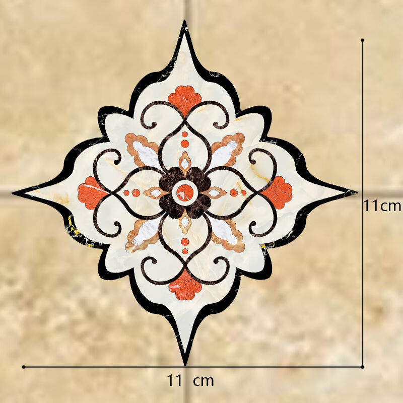 【精选直发】瓷砖对角贴地砖贴防水耐磨地贴客厅地面美缝装饰贴花自粘
