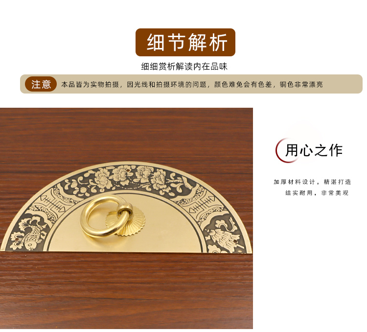 横插锁头仿古复古铜锁古典家具锁老式铜挂锁古董锁老柜子锁传统锁