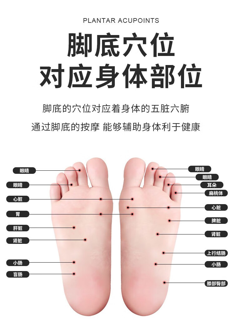 京健康脚底按摩器足底家用刺激揉捏足部滚轮式脚步穴位脚心指压按脚