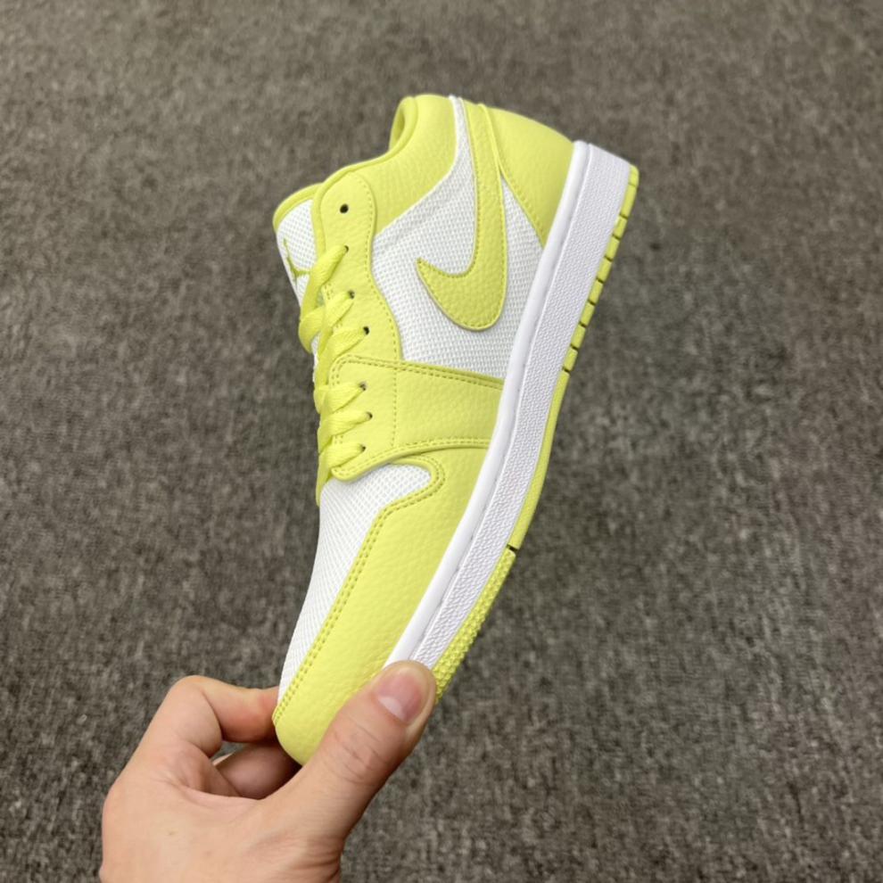 运动鞋air jordan 1休闲运动篮球鞋low"limelight"荧光黄 aj1 低帮