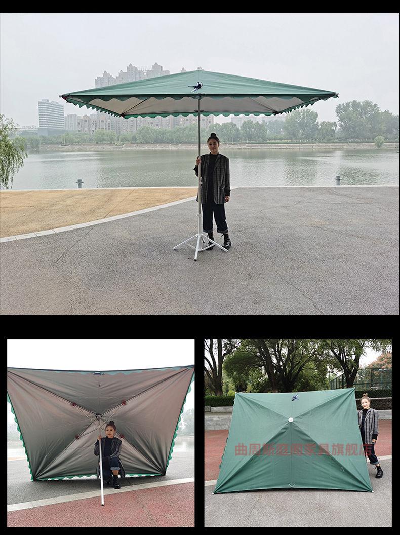 大雨伞摆摊用 摆摊伞地摊商用 遮阳伞户外庭院伞长方形大雨伞摆摊加厚