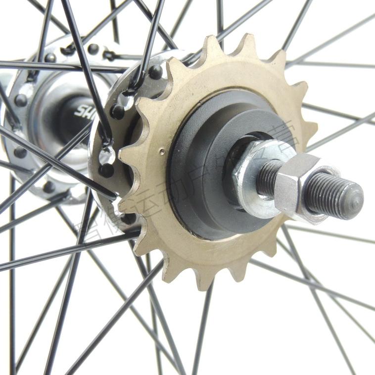 喜码偌so禧玛诺/喜玛诺自行车后轴/轴连飞花鼓36孔14t/16t支持罗拉