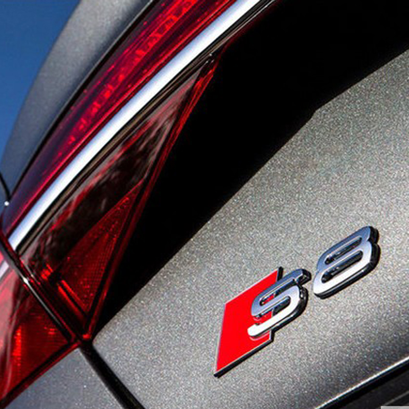 奥迪车标 a3 a4la5a8l s3s4s5改装rs3rs4rs5尾盖标 字标 贴标 rs4标志