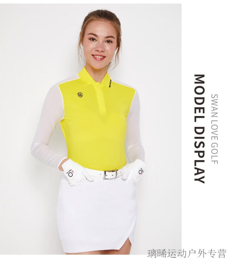 gm高尔夫时尚冰丝防晒衣sg高尔夫女装套装长袖t恤冰丝防晒衣夏季韩版