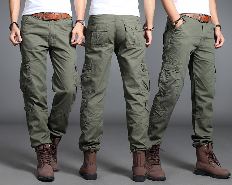 jeep吉普品牌工装裤男夏季薄款多口袋宽松休闲裤男士直筒户外运动长