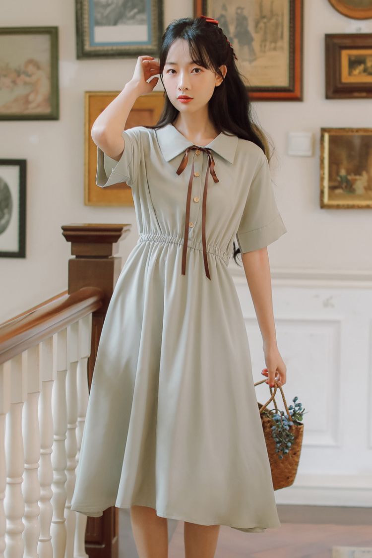 裙子夏天黑色学院风夏天连衣裙女装夏季2022新款学生裙子小个子小黑裙