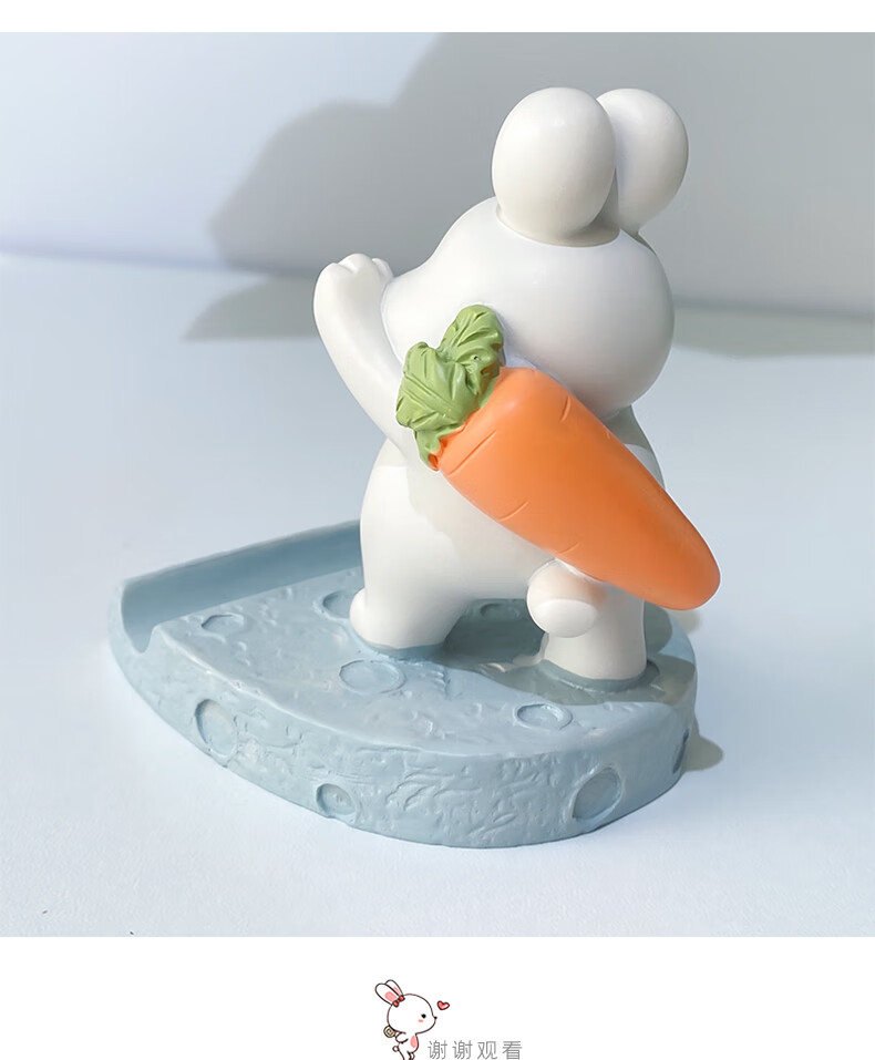 华为苹果小米适用卡通可爱兔子手机支架追剧神器床上床头手机ipad平板