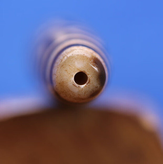 韩莹西藏老矿天然玛瑙玉髓至纯九眼天珠项链吊坠手串手链16x78mm项链