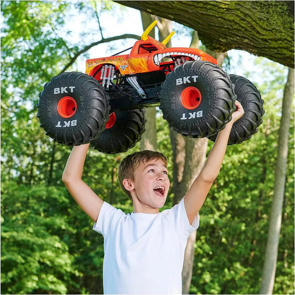 monsterjam风火轮遥控怪物大脚车怪兽卡车1:24玩具汽车 突变达尔马蒂