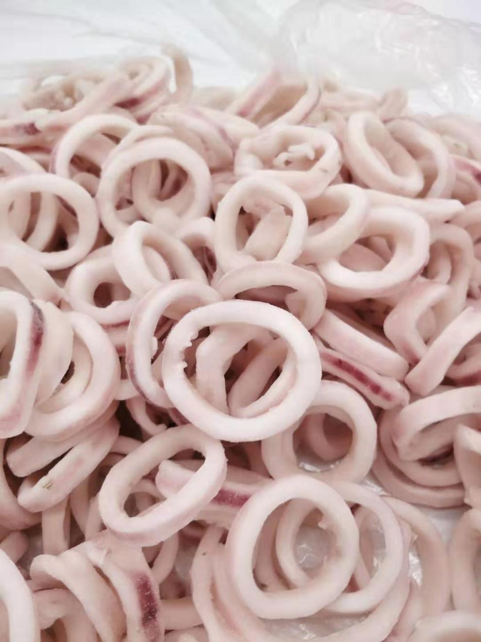 鱿鱼圈大块鱿鱼圈深海海鲜墨鱼圈火锅烧烤油炸爆炒鱿鱼 鱿鱼圈 5斤