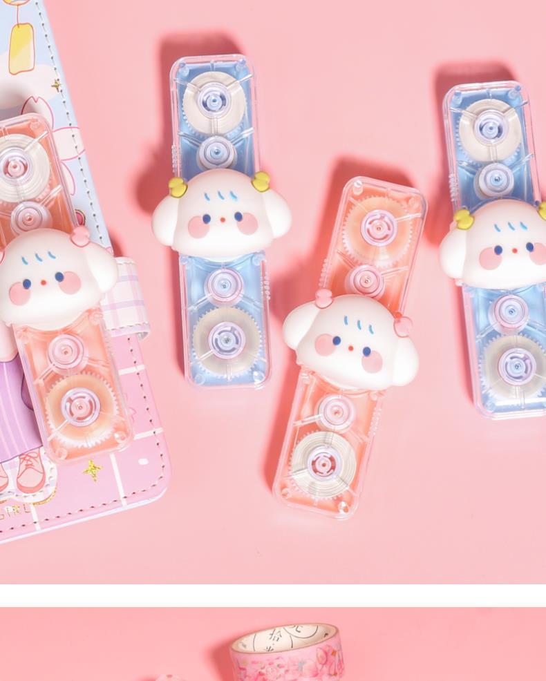 左一仁可爱修正带双头点点胶二合一学生用涂改带少女心改正带高颜值